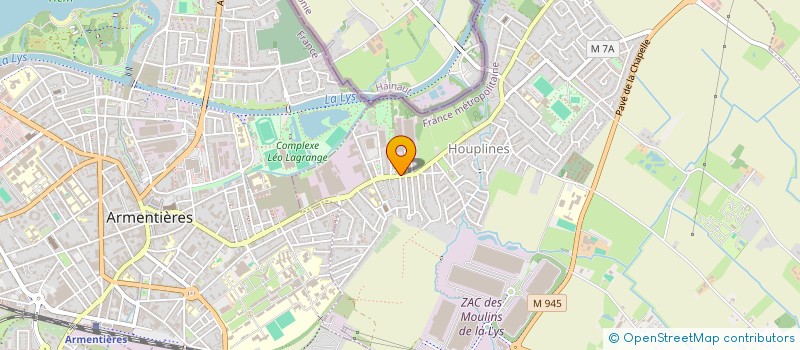 localisation de l'entreprise SCI BEHAGUE 1  HOUPLINES