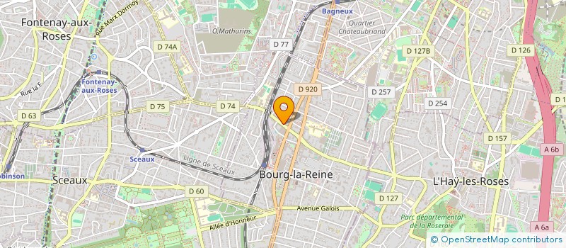 localisation de l'entreprise SCI BEHAR RRW à BOURG-LA-REINE