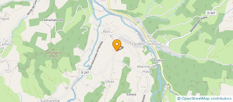 localisation de l'entreprise SCI BEHEREGARAY  ALOS-SIBAS-ABENSE