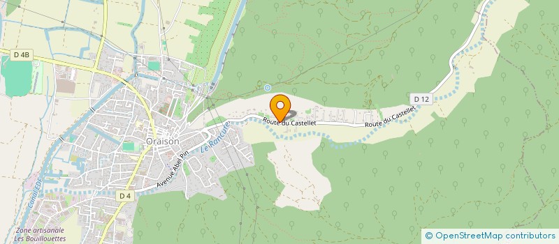 localisation de l'entreprise SCI BEHETY  ORAISON