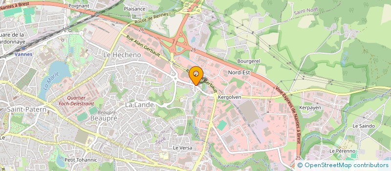 localisation de l'entreprise SCI BEHICE à VANNES