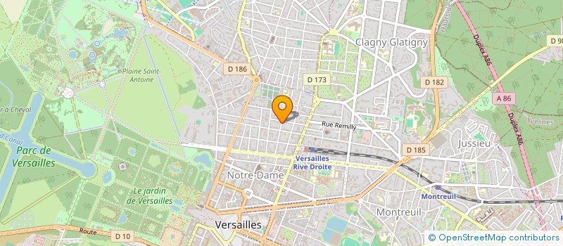 localisation de l'entreprise SCI BEHV à VERSAILLES