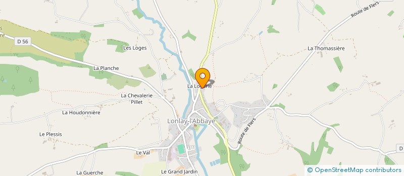 localisation de l'entreprise SCI BEIGBEDER - LA LOGERIE DU MOULIN NEUF à LONLAY L'ABBAYE