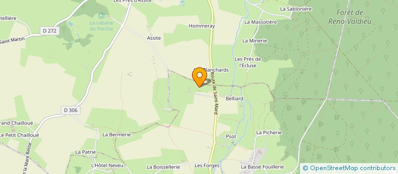 localisation de l'entreprise SCI BEILLARD à LA CHAPELLE-MONTLIGEON
