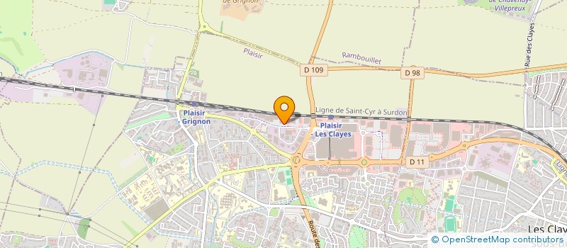 localisation de l'entreprise SCI BEILLOT GRENET  PLAISIR