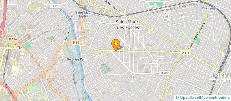 localisation de l'entreprise SCI BEJ PATRIMOINE à SAINT-MAUR-DES-FOSSES