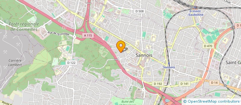 localisation de l'entreprise SCI BEJA  SANNOIS