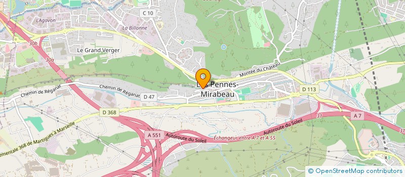 localisation de l'entreprise SCI BEJAC à LES PENNES-MIRABEAU
