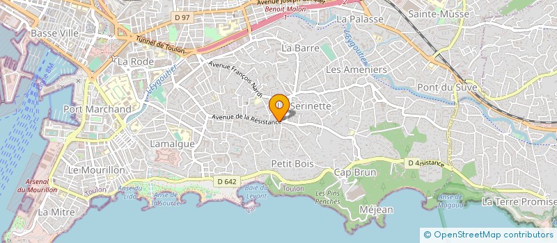localisation de l'entreprise SCI BEJADOM  TOULON