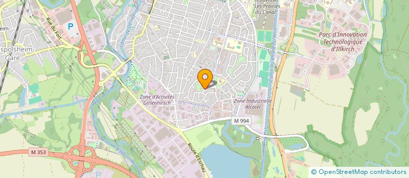 localisation de l'entreprise SCI BEJIHEL  ILLKIRCH-GRAFFENSTADEN