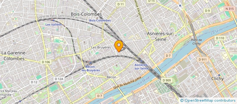 localisation de l'entreprise SCI BEJIN à COURBEVOIE