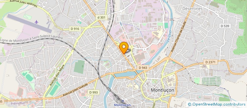 localisation de l'entreprise SCI BEJJAM à MONTLUCON
