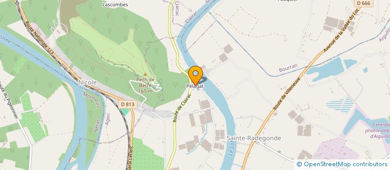 localisation de l'entreprise SCI BEJUSO à AIGUILLON