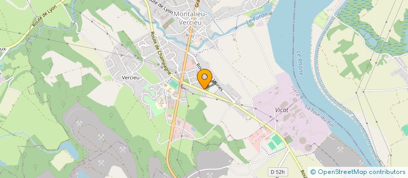 localisation de l'entreprise SCI BEK  MONTALIEU-VERCIEU
