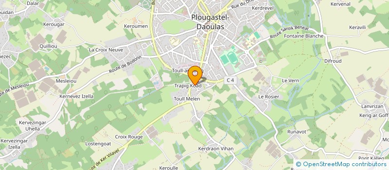 localisation de l'entreprise SCI BEKER  PLOUGASTEL-DAOULAS