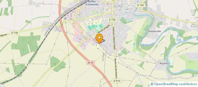 localisation de l'entreprise SCI BEL  RUFFEC