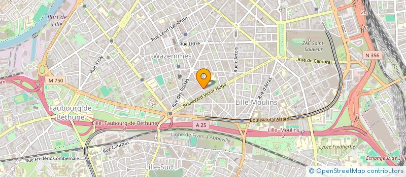 localisation de l'entreprise SCI BEL AIR 21  LILLE