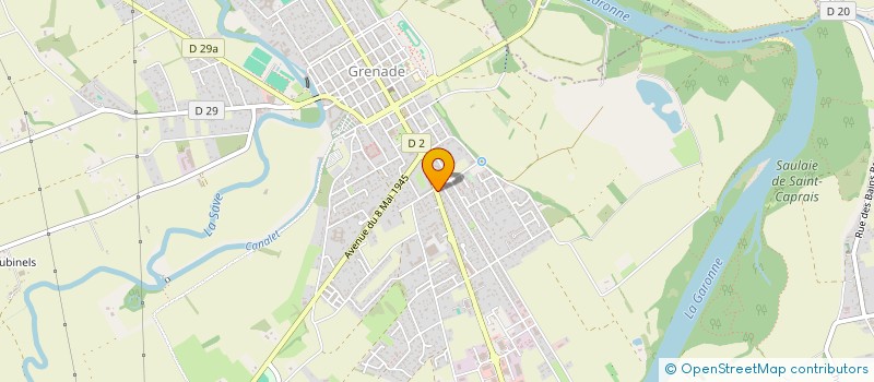 localisation de l'entreprise SCI BEL AIR  GRENADE SUR GARONNE