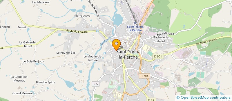 localisation de l'entreprise SCI BEL AIR à SAINT-YRIEIX-LA-PERCHE