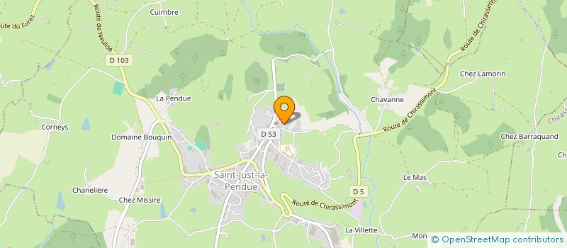 localisation de l'entreprise SCI BEL AIR  SAINT-JUST-LA-PENDUE