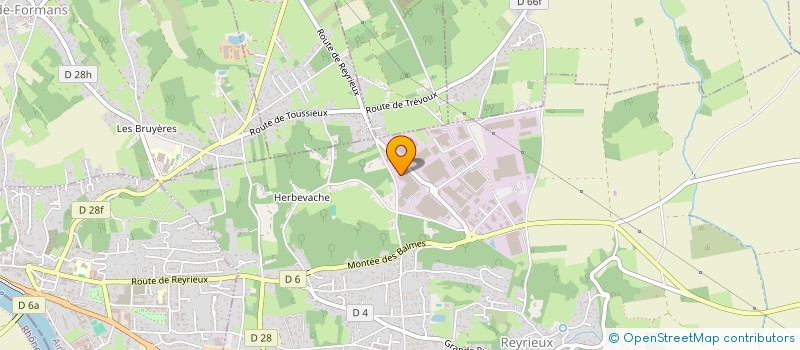 localisation de l'entreprise SCI BEL AIR à REYRIEUX