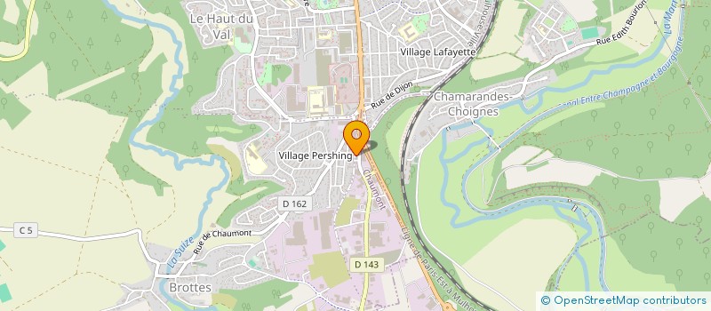localisation de l'entreprise SCI BEL AIR à CHAUMONT