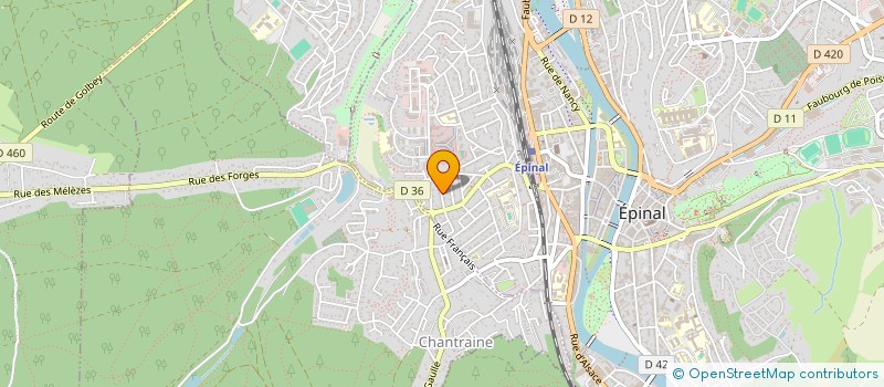 localisation de l'entreprise SCI BEL AIR 3F  EPINAL