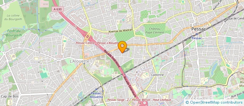 localisation de l'entreprise SCI BEL AIR  PESSAC