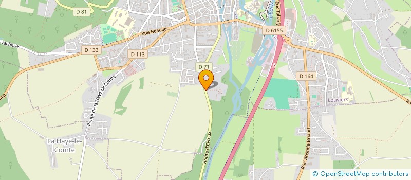 localisation de l'entreprise SCI BEL AIR à LOUVIERS