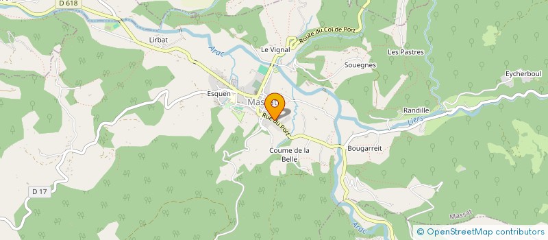 localisation de l'entreprise SCI BEL AIR à MASSAT