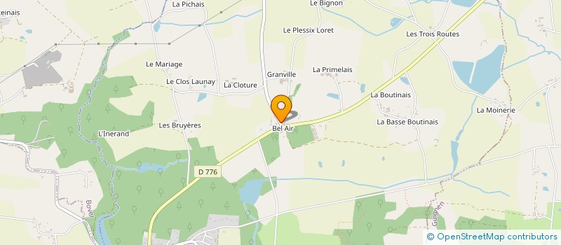 localisation de l'entreprise SCI BEL AIR  LA CHAPELLE-BOUEXIC