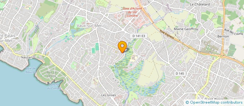 localisation de l'entreprise SCI BEL AIR  VAUX-SUR-MER