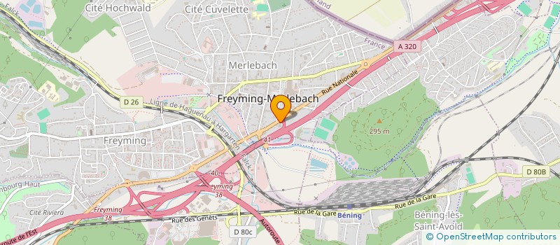 localisation de l'entreprise SCI BEL AIR  BETTING