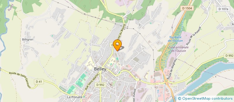 localisation de l'entreprise SCI BEL AIR à BELLEY