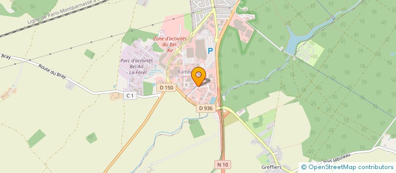 localisation de l'entreprise SCI BEL AIR  RAMBOUILLET