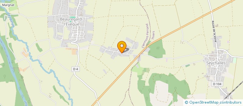 localisation de l'entreprise SCI BEL AIR  BEAUREGARD L'EVEQUE