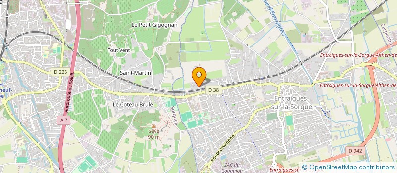 localisation de l'entreprise SCI BEL AIR  ENTRAIGUES-SUR-LA-SORGUE