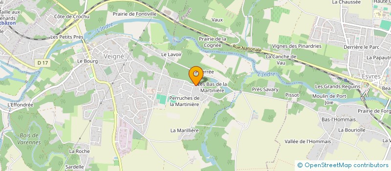 localisation de l'entreprise SCI BEL AIR à VEIGNE