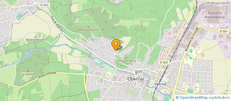 localisation de l'entreprise SCI BEL AIR à OBERNAI