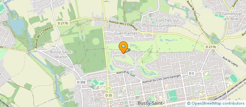 localisation de l'entreprise SCI BEL AIR EST  BUSSY-SAINT-GEORGES