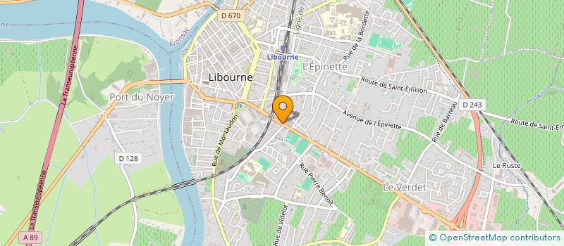 localisation de l'entreprise SCI BEL AIR FONNEUVE  LIBOURNE