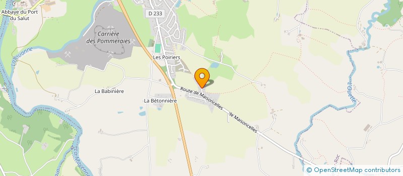 localisation de l'entreprise SCI BEL AIR - HUET  ENTRAMMES