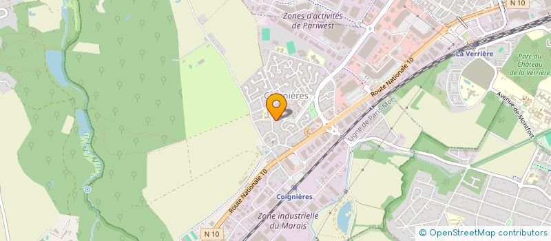 localisation de l'entreprise SCI BEL AIR IMMOBILIER à COIGNIERES