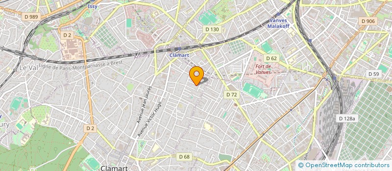 localisation de l'entreprise SCI BEL AIR VILLE à CLAMART
