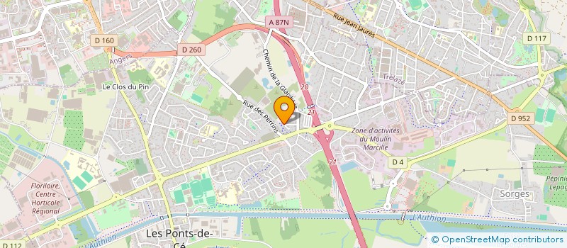 localisation de l'entreprise SCI BEL-AIR49  LES PONTS-DE-CE