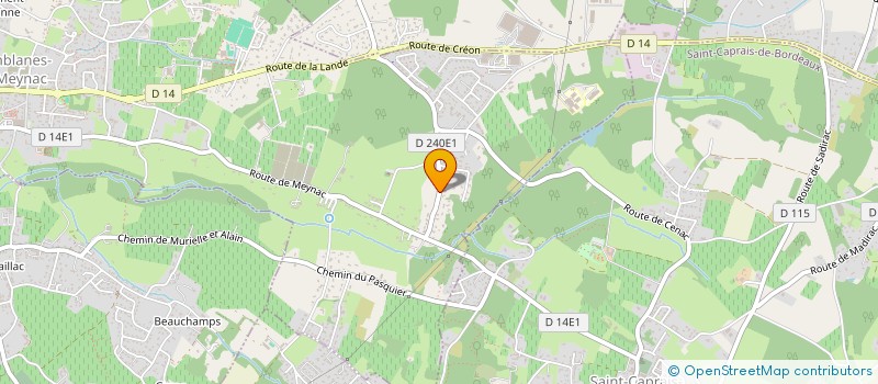 localisation de l'entreprise SCI BEL AIRB  CAMBLANES-ET-MEYNAC