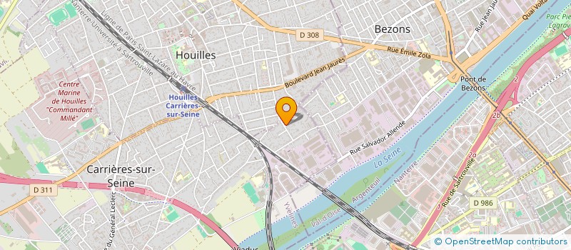 localisation de l'entreprise SCI BEL AMANDIER  CARRIERES-SUR-SEINE