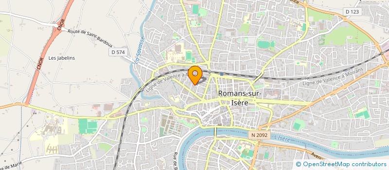 localisation de l'entreprise SCI BEL ANGE  ROMANS-SUR-ISERE