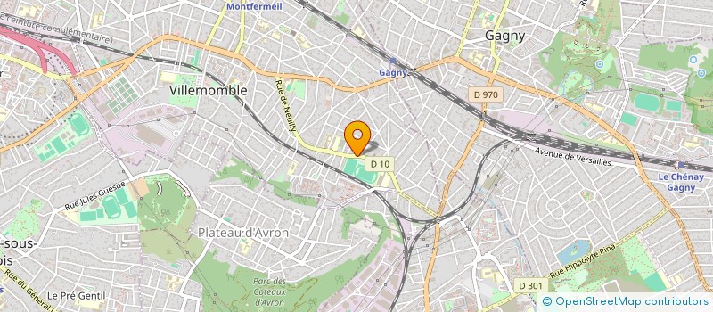 localisation de l'entreprise SCI BEL CANTO à VILLEMOMBLE