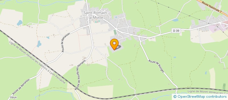 localisation de l'entreprise SCI BEL FLOREAL  SAINT-ROMAIN-LA-MOTTE